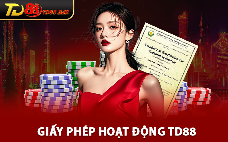 Giấy Phép Hoạt Động TD88 – Công Ty Giải Trí Cá Cược Minh Bạch